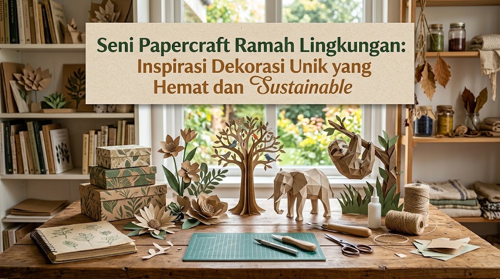 Seni Papercraft Ramah Lingkungan: Inspirasi Dekorasi Unik yang Hemat dan Sustainable