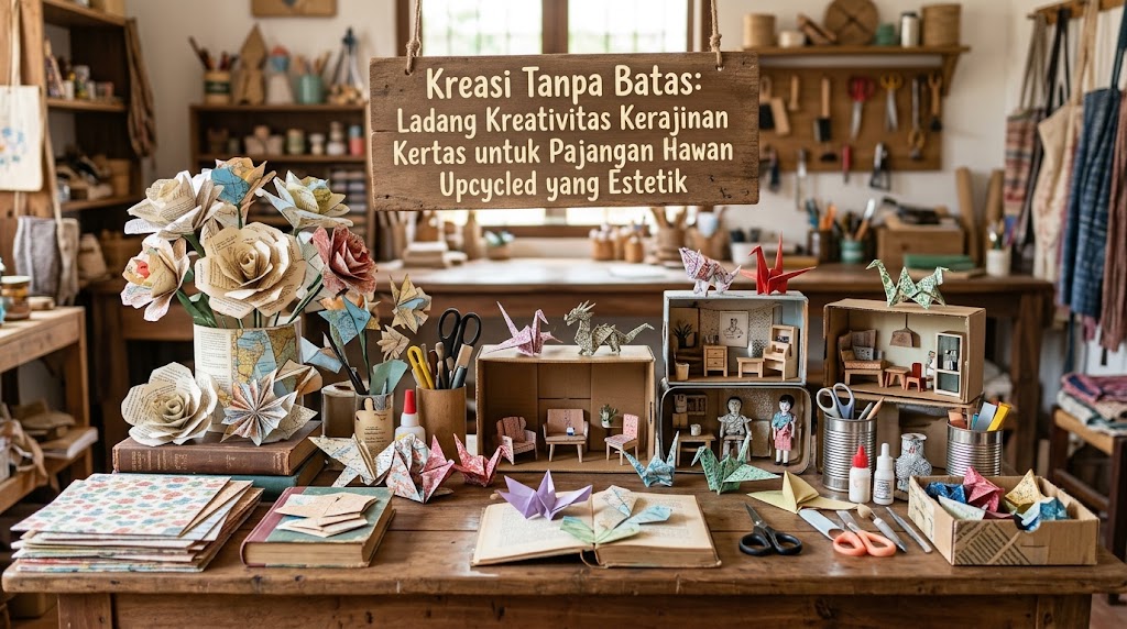 Kreasi Tanpa Batas: Ladang Kreativitas Kerajinan Kertas untuk Pajangan Upcycled yang Estetik